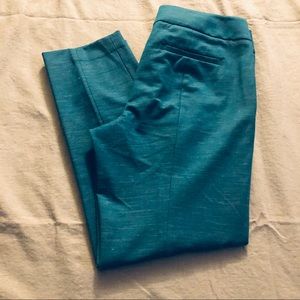 Teal Loft Ankle Pants